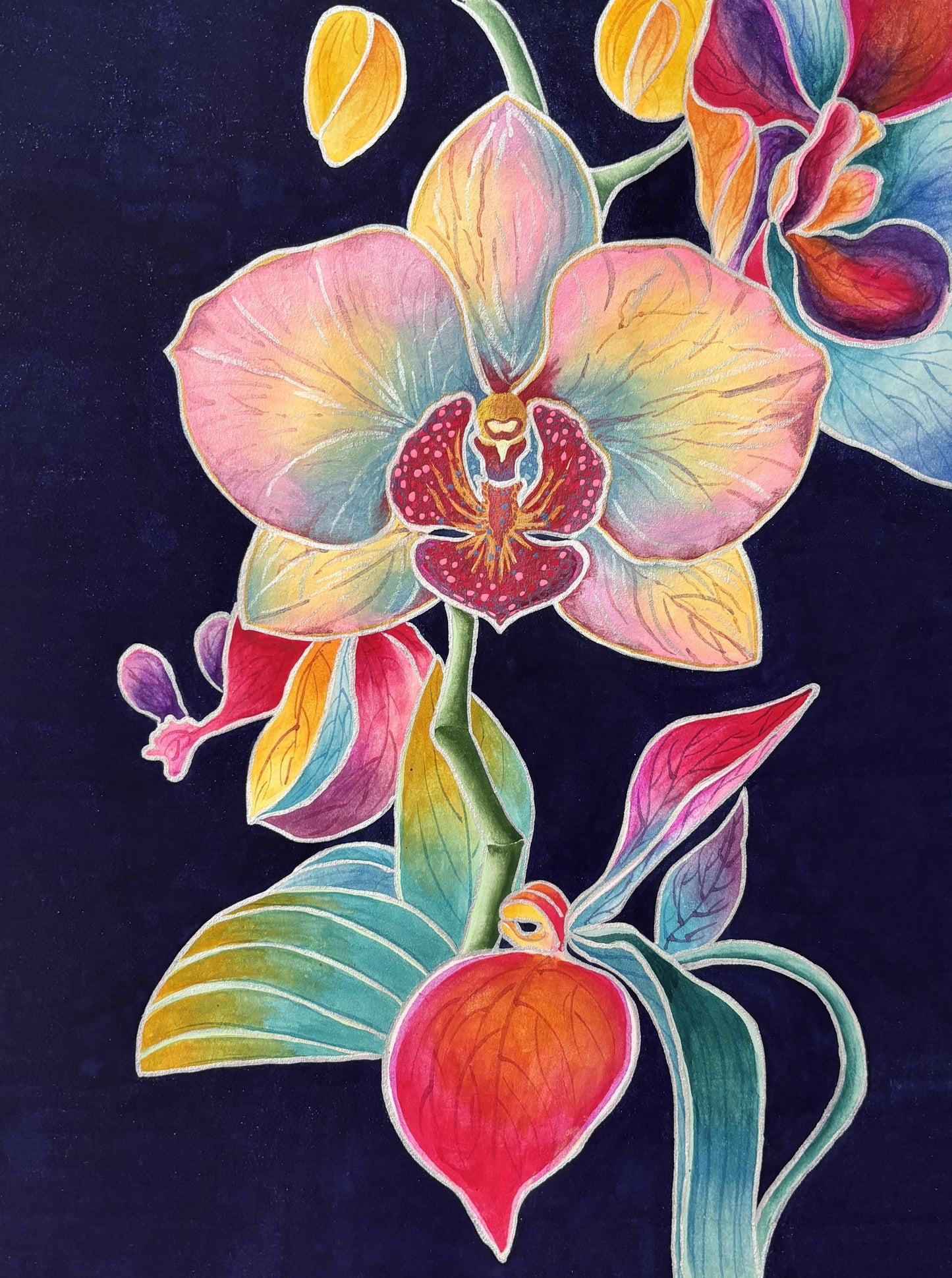 Midnight Orchid – Quiet Bloom Series Print